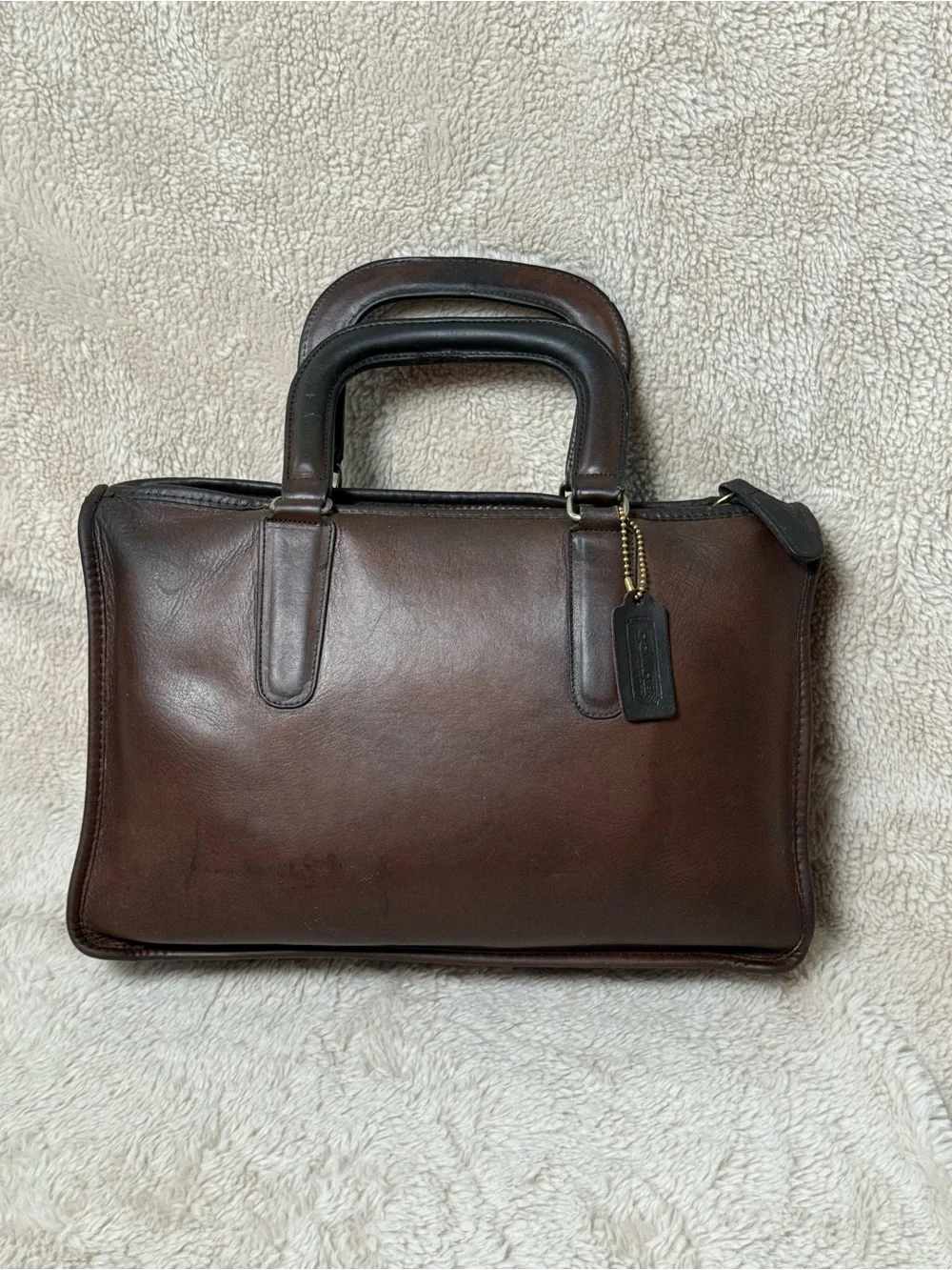 Coach VINTAGE 1970s Slim Satchel Standard #9430 Glue In Tag New York City VGUC
